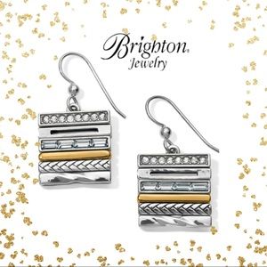 Brighton Tapestry French Wire Earrings Silver-Gold
